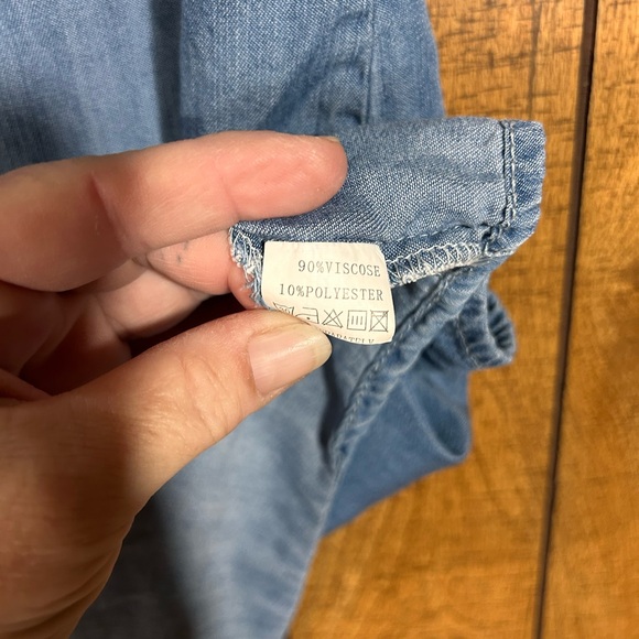 Blue Chambray Maxi Shirt Dress - Picture 4 of 8